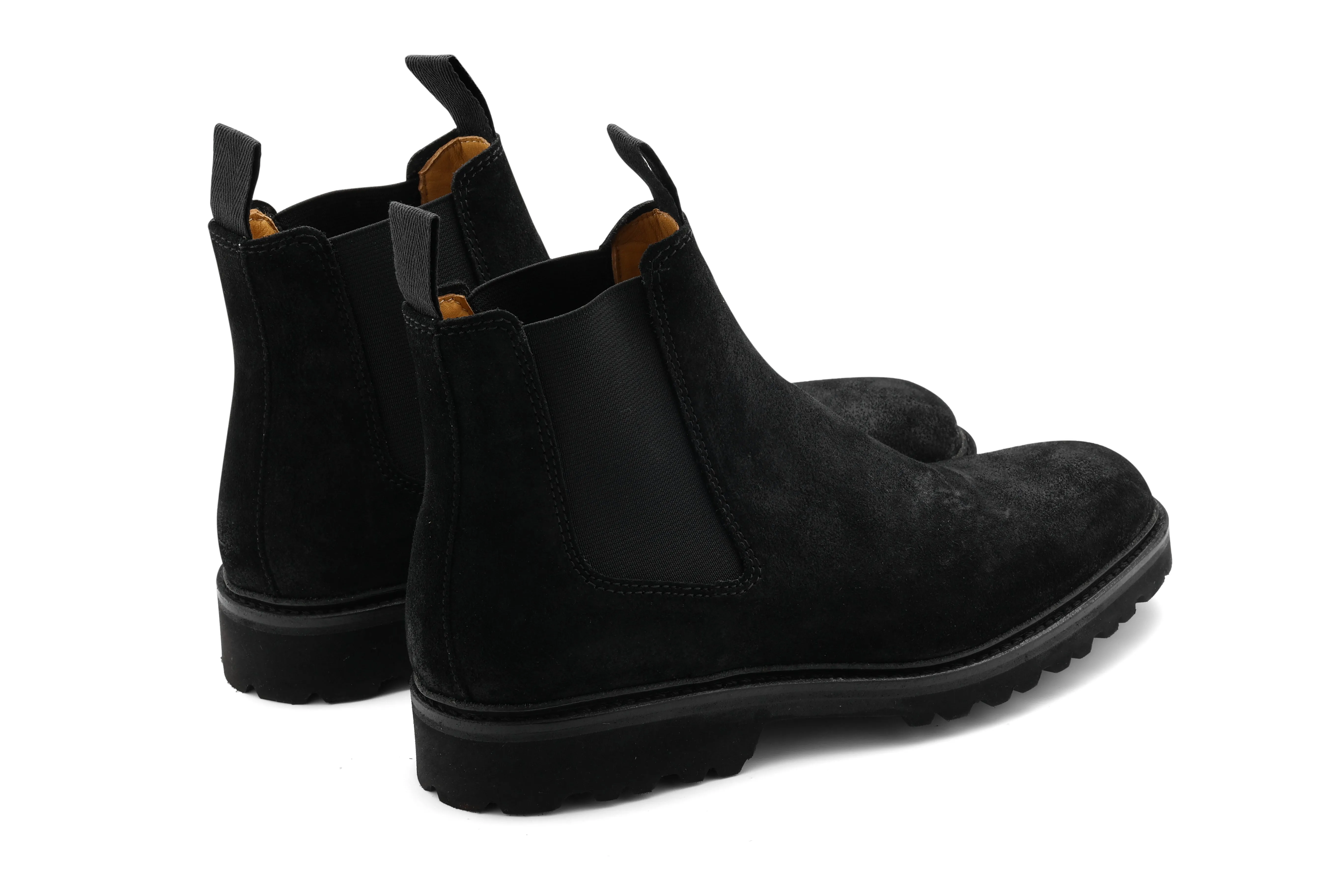 Rugged Outback Boots Camborne - Black Waxy Suede