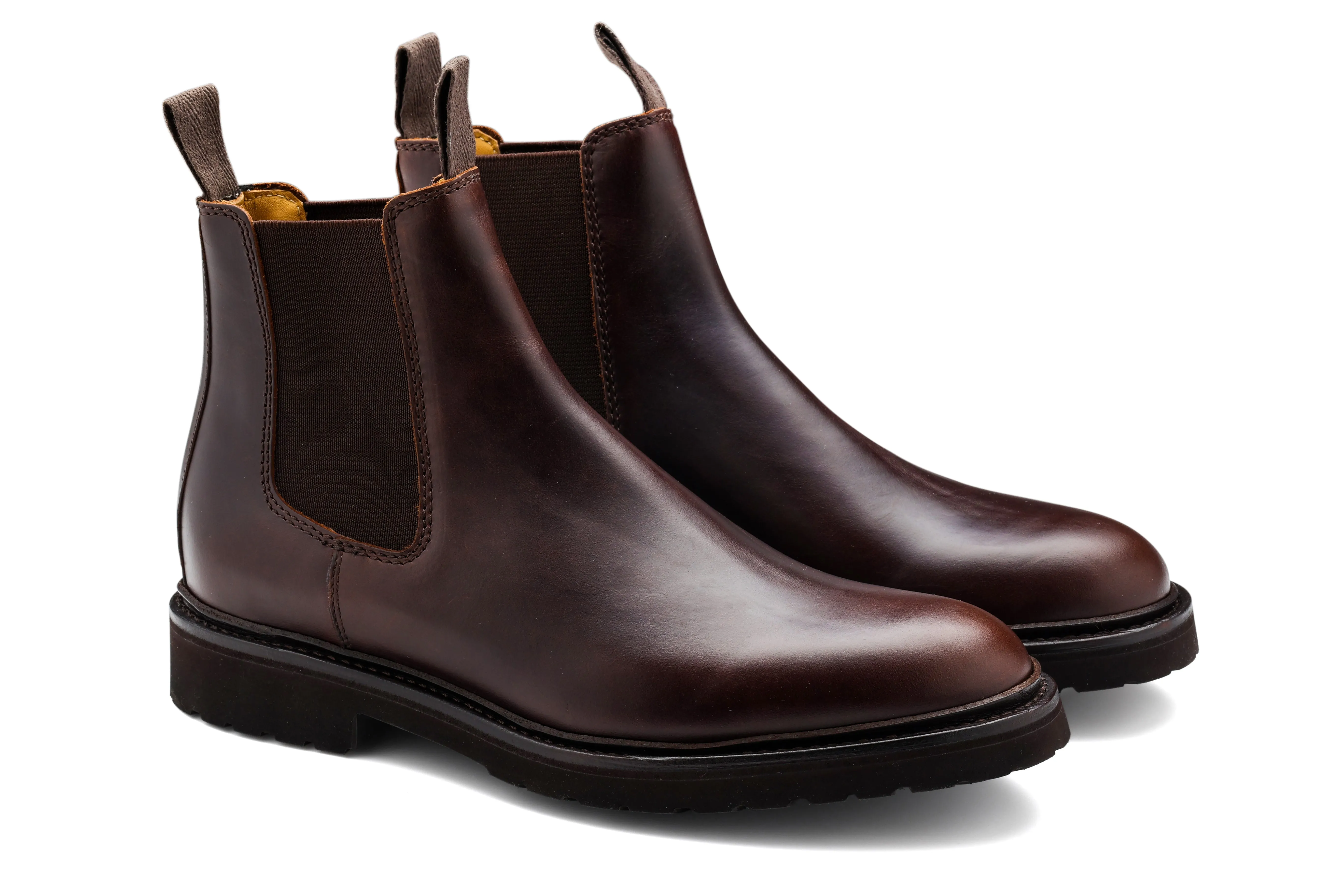 Waterproof Motorcycle Boots Camborne - Brown Pull Up