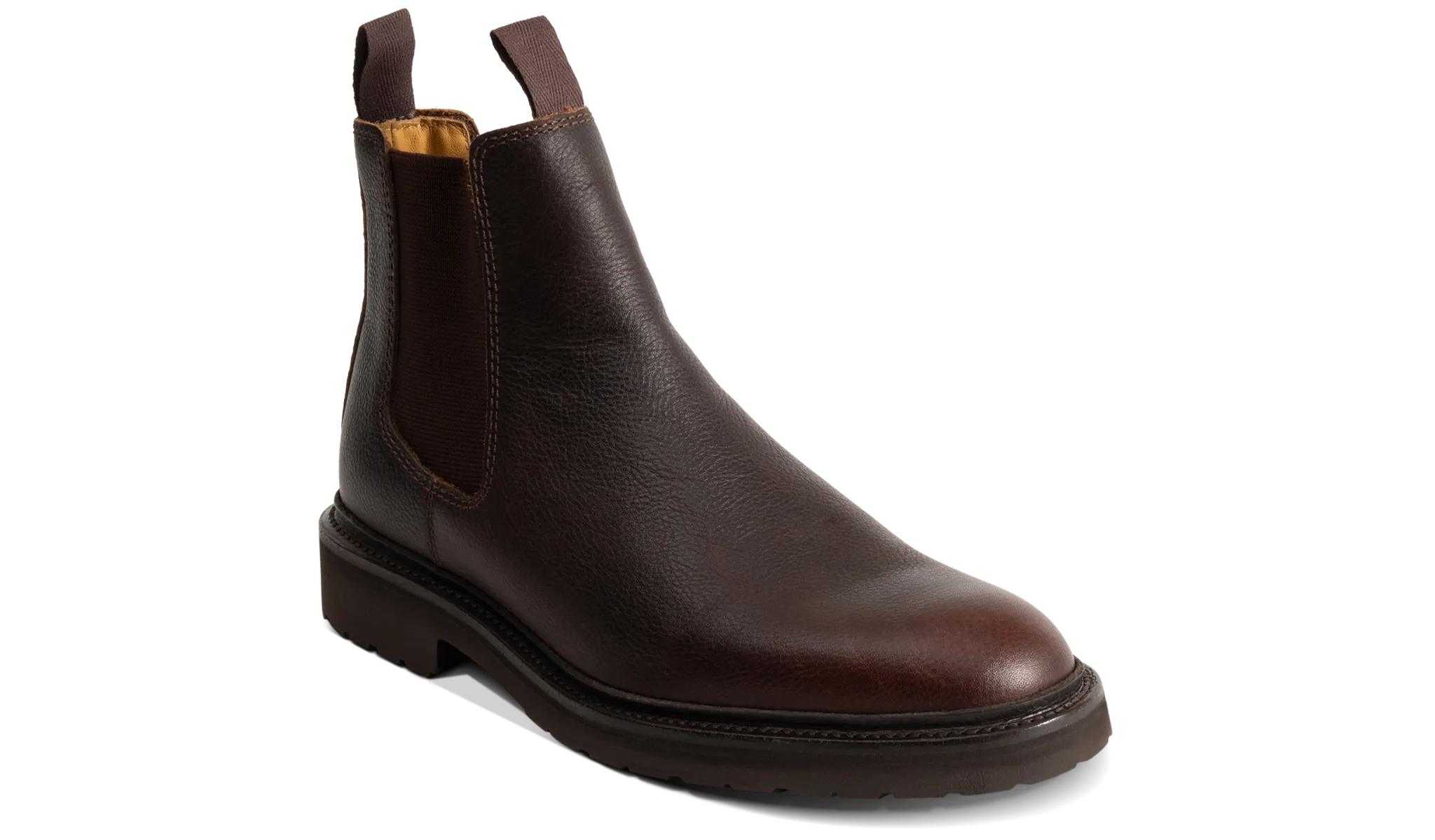 Camborne - Brown Pull Up Grain Steve Madden Chunky Boots
