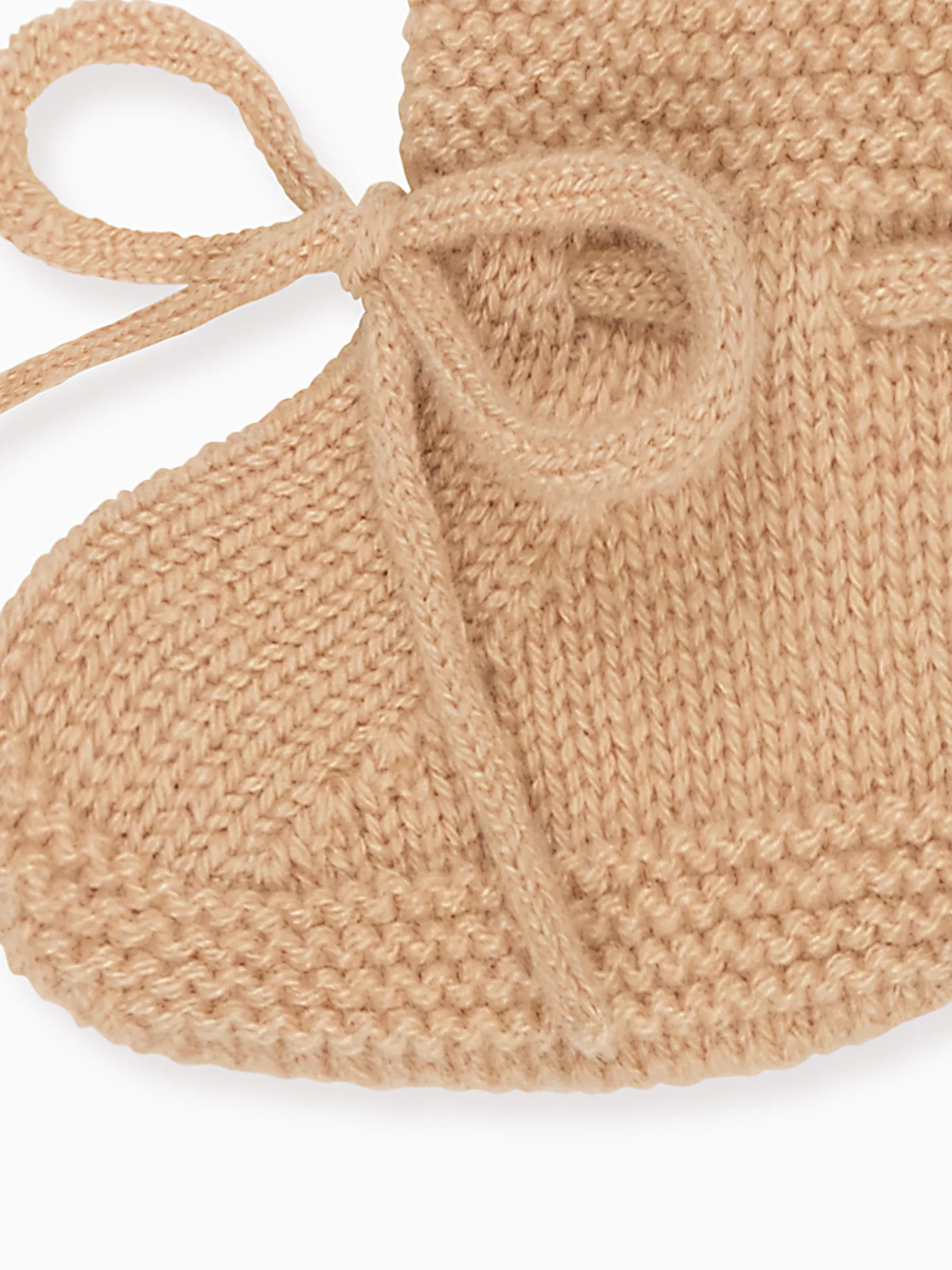 Boots With Sparkles Camel Melange Evita Cashmere Baby Booties
