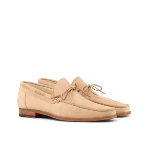 Toe Loafers Camel Suede String Moccasin Loafer