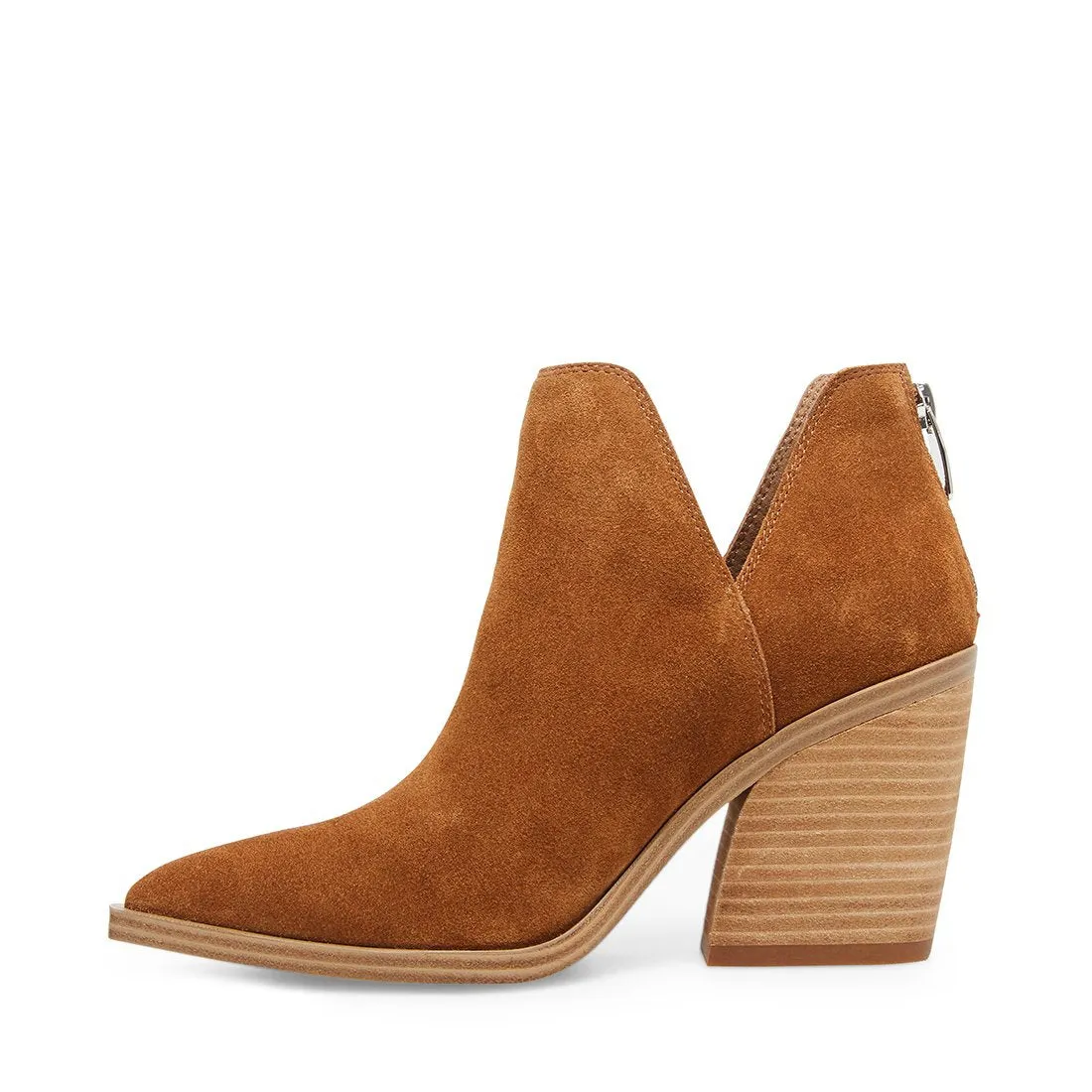 Ankle Boots To Wear With Skinny Jeans CAMRYN COGNAC SUEDE - SM REBOOTED