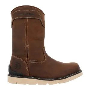 Fur Boots Knee High Carbon Flex Wedge 11 Inch Waterproof Safety Toe Work Boots