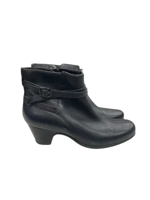Ankle Boots With Zip Up Front Boots Ankle Heels By Clarks In Black, Size: 7.5