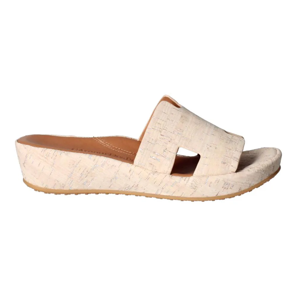 Catiana Slip on Sandal - Whitewash Cork Slip On Cloudfoam