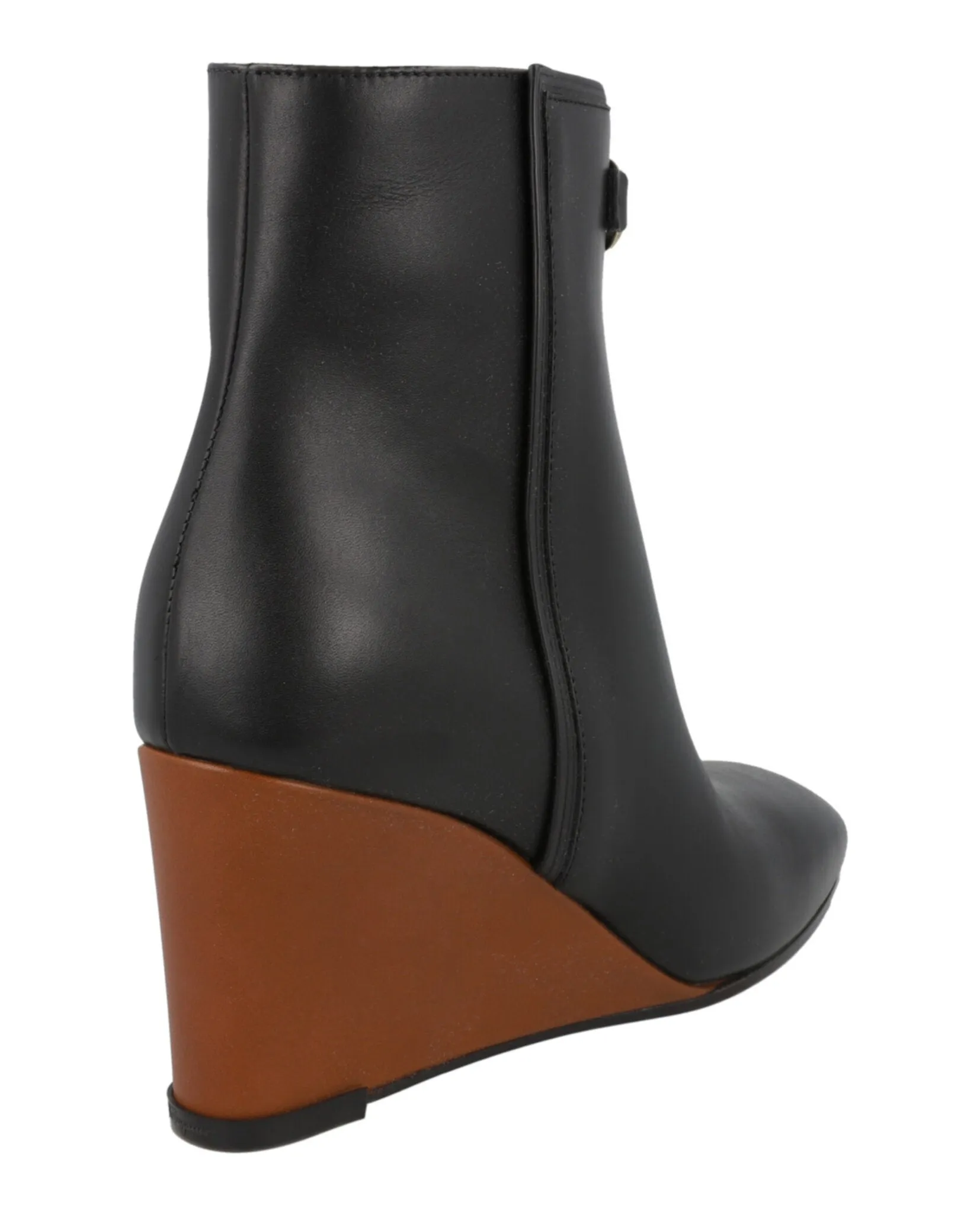 Catuja Leather Wedge Booties Thurgood Boots