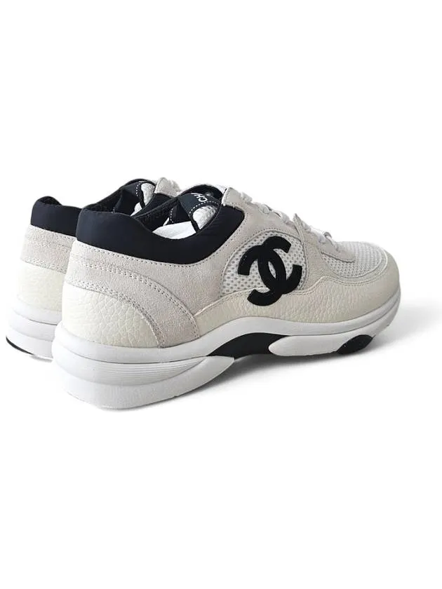 CC Logo Suede Tennis Low Top Sneakers Black Chanel Tennis Shoes With Shock Absorbers