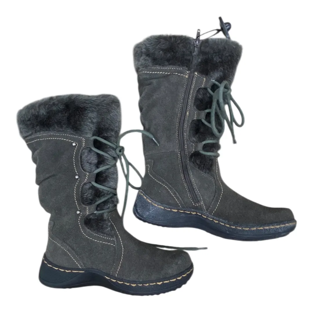 Unisex Boots Boots Snow By Bare Traps In Grey, Size:6