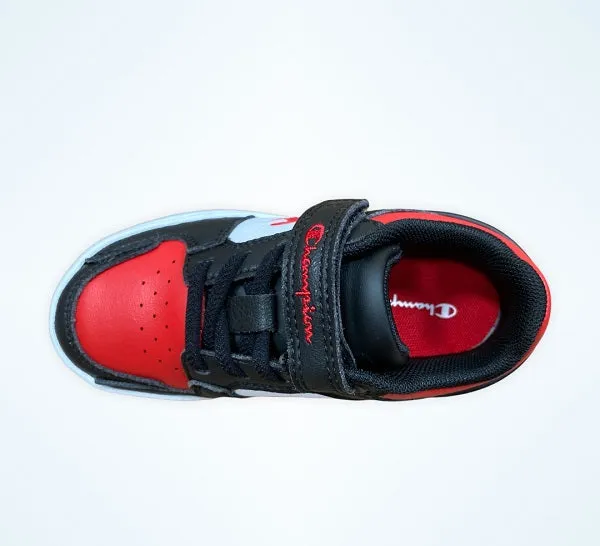 Eco Sneakers Champion scarpa sneakers da bambino Rebound 2.0 S32259-CHA-KK002 nero bianco rosso