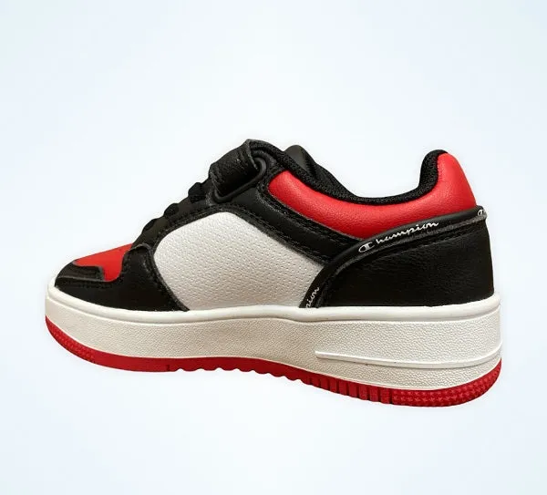 Support Sneakers Champion scarpa sneakers da bambino Rebound 2.0 S32259-CHA-KK002 nero bianco rosso