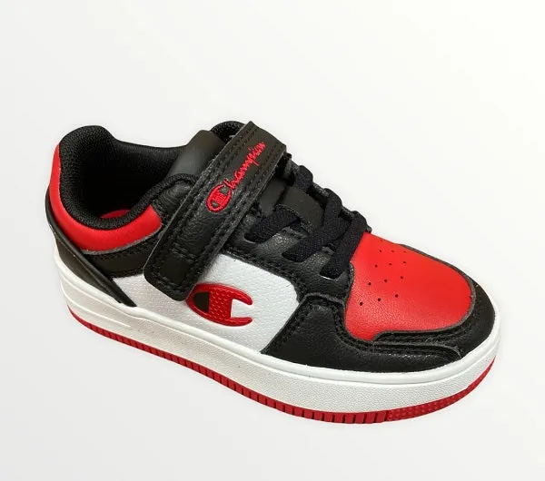 Box Sneakers Champion scarpa sneakers da bambino Rebound 2.0 S32259-CHA-KK002 nero bianco rosso