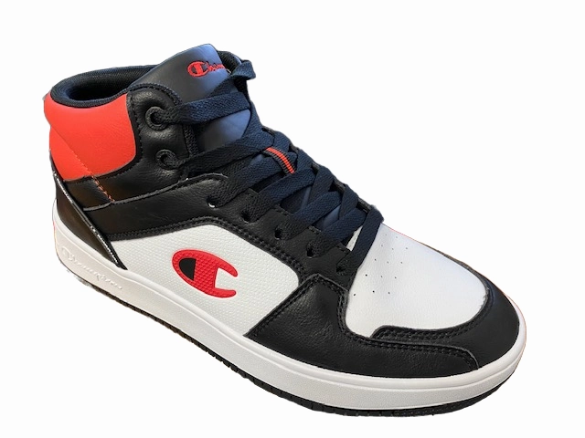 Champion Scarpa alta da uomo Rebound 2.0 Mid S21907 KK003 nero-bianco-rosso Walmart Sneakers