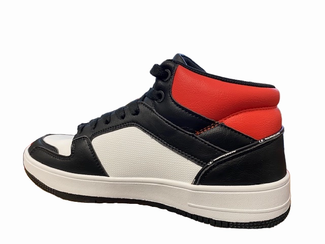 Nurse Mates Sneakers Champion Scarpa alta da uomo Rebound 2.0 Mid S21907 KK003 nero-bianco-rosso