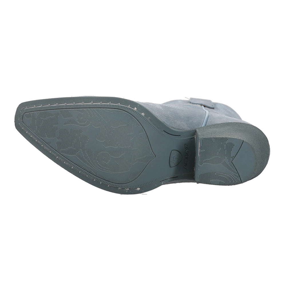 Rock Boots Chandler Embroidered Pointed Toe Pull On Cowboy Booties