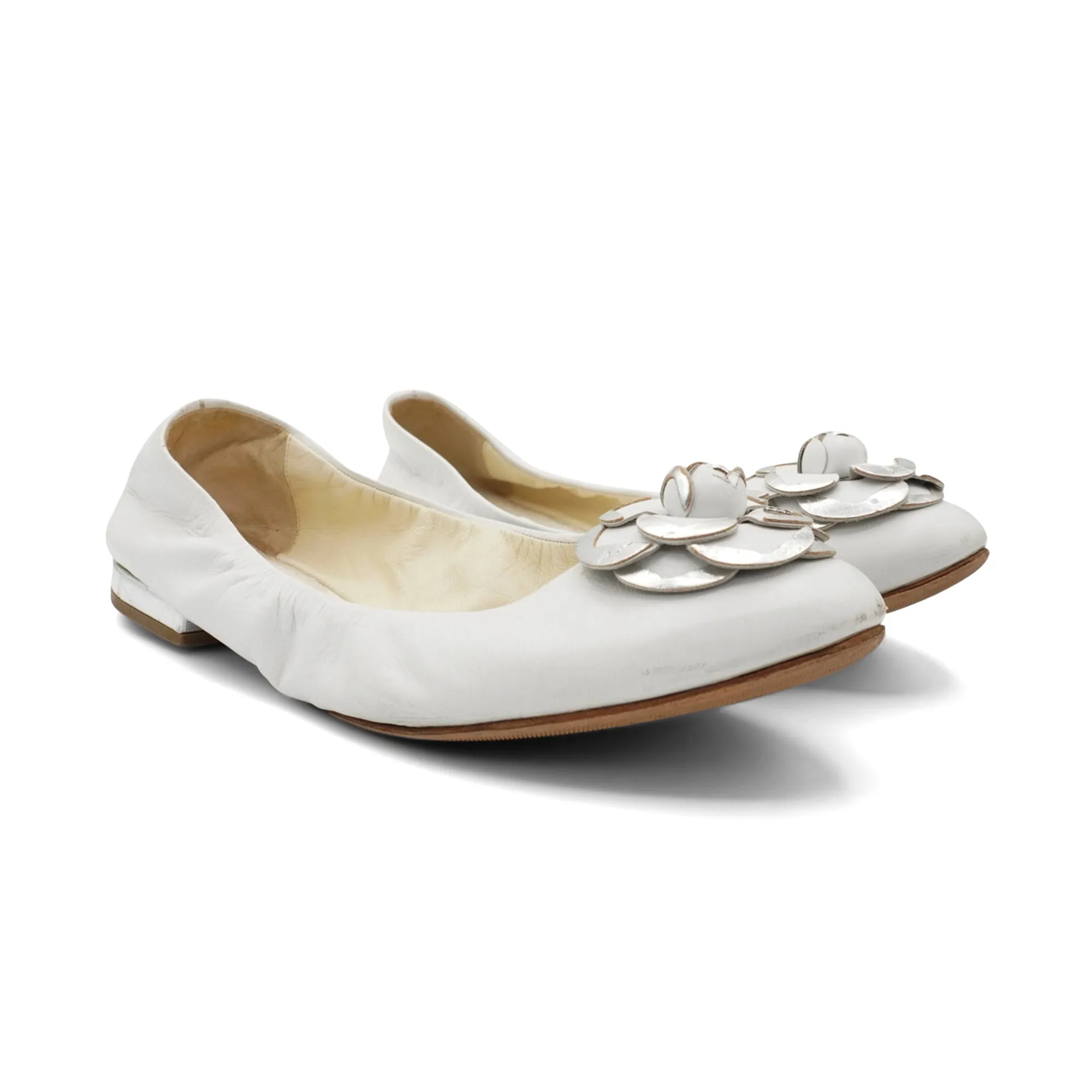 Chanel 'Camellia' Flats - Women's 38 Cut Out Shoes Flats