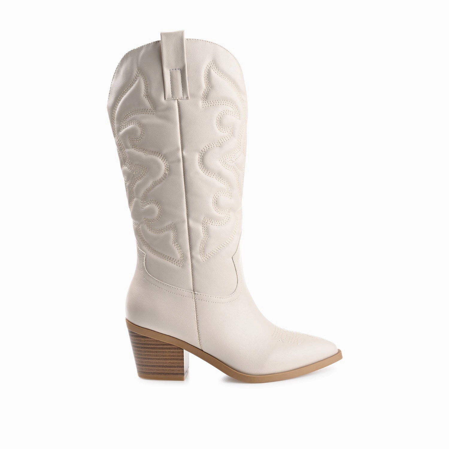 Booties CHANTRY COWGIRL VEGAN LEATHER BOOTS IN WIDE CALF