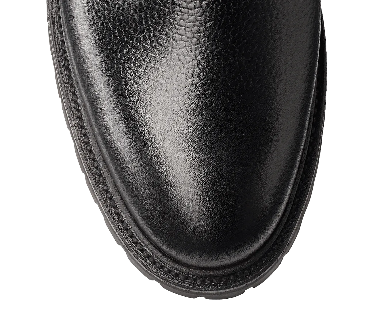 Chelsea 11 Black Scotch Grain Knee High Dress Boots