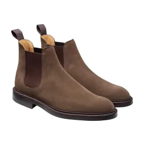 Chelsea 11 Slate Suede Boots For Men With Heels