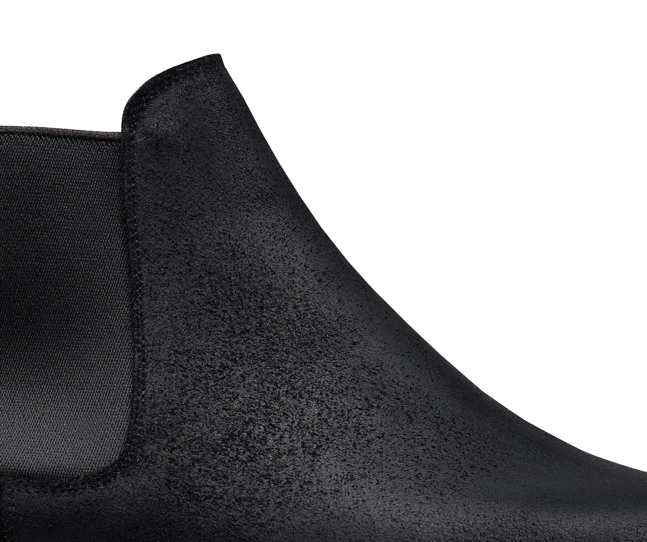 Chelsea 5 Black Rough-Out Suede Roller Boots
