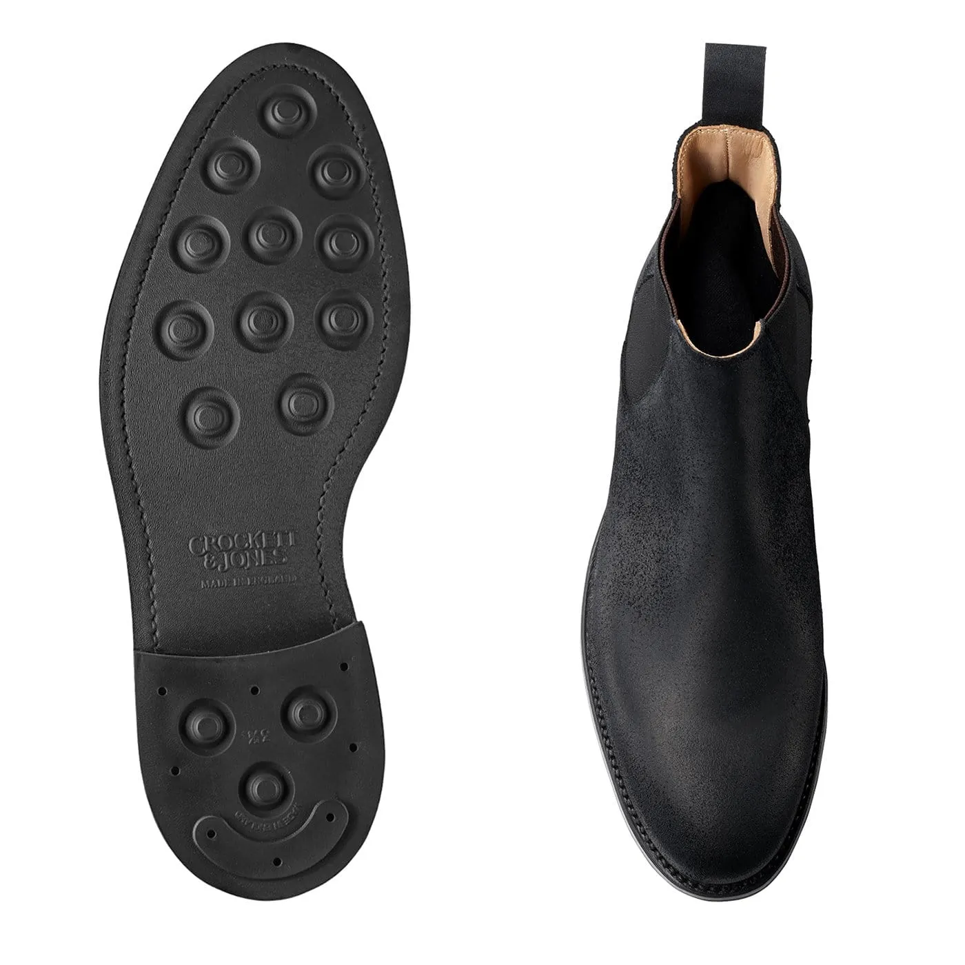 Gray Chelsea Boots Chelsea 5 Black Rough-Out Suede