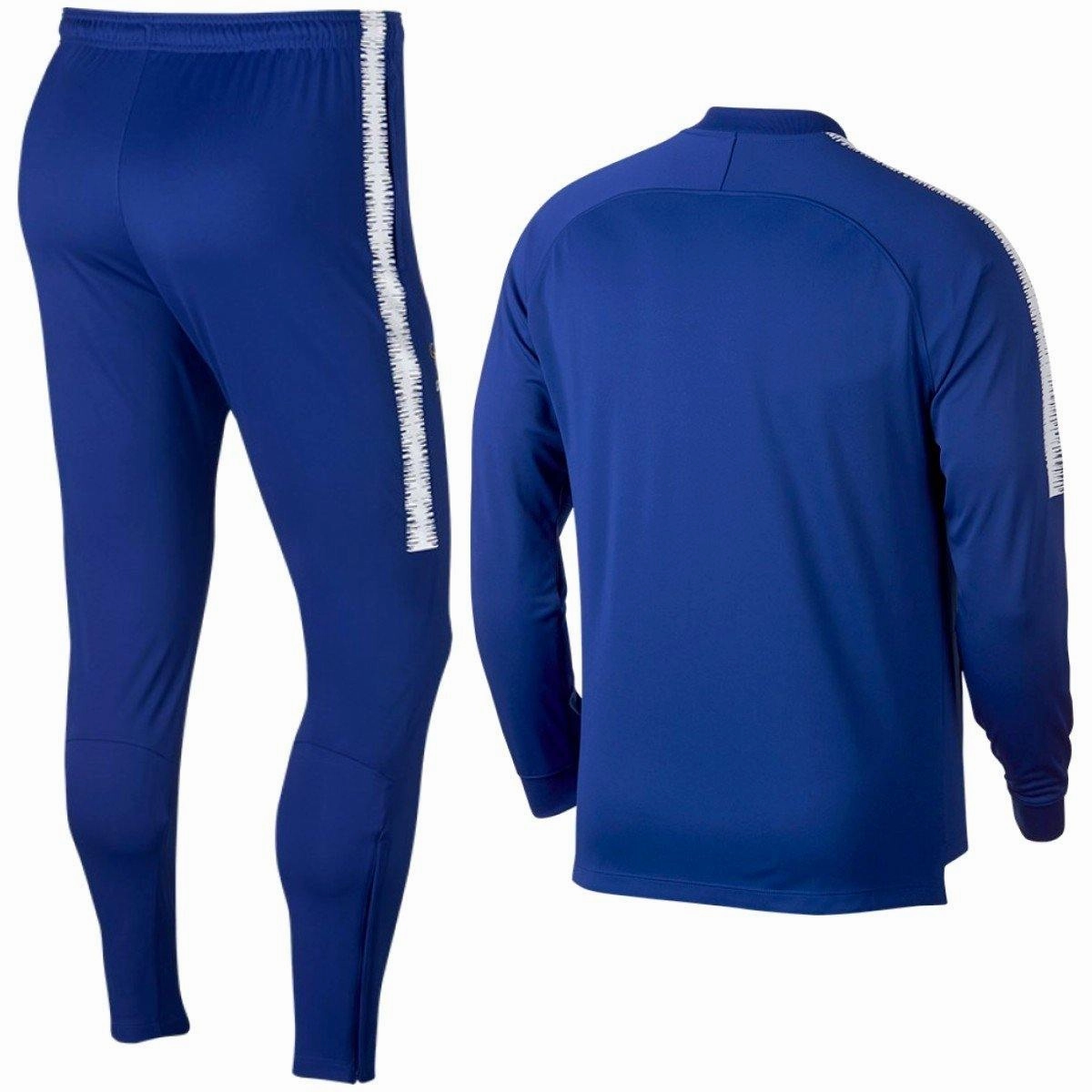 Motorcycle Boots Street Chelsea Fc Training Presentation Soccer Tracksuit 2018/19 Blue - Nike