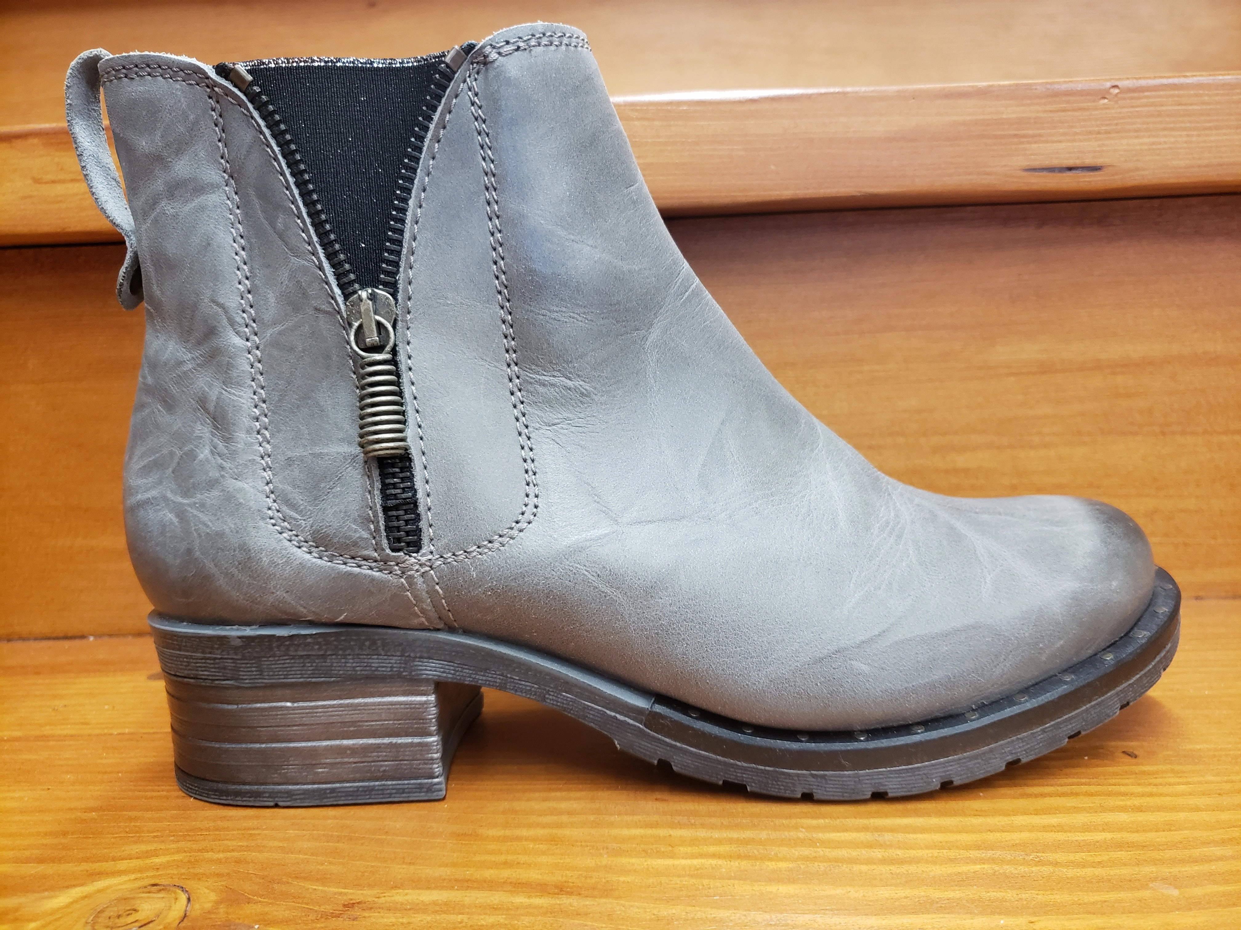 Full Quill Ostrich Boots Dromedaris Kelyn Slate