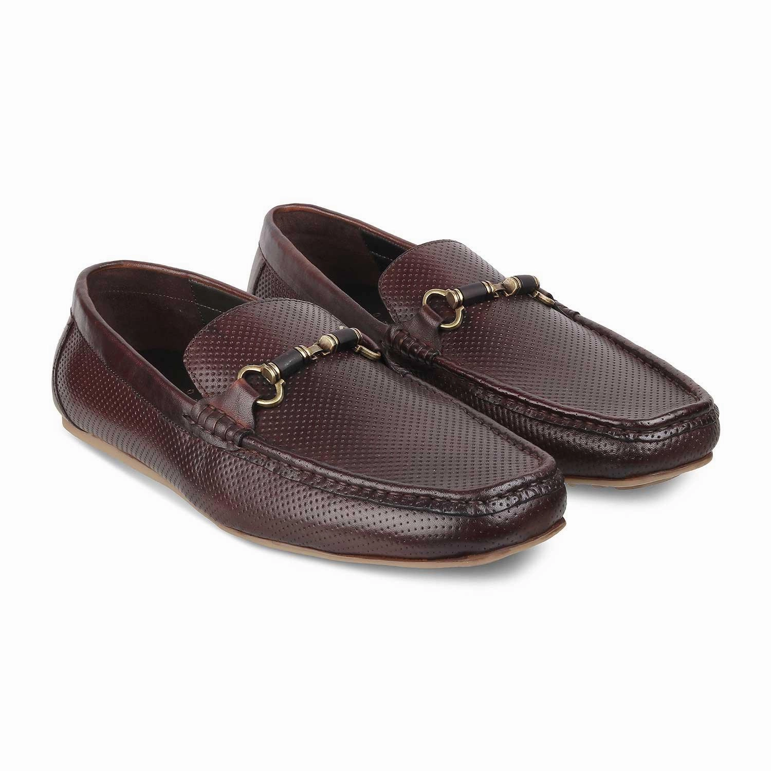 The Cenew Brown Men's Leather Loafers Tresmode Eddie Bauer Loafers