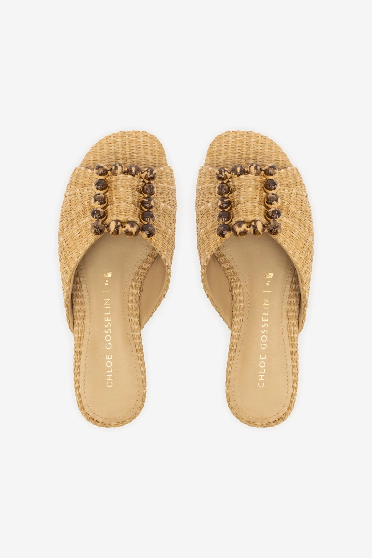 Running Shoe For Flat Feet Chloe Gosselin by Larroud Nova Flat In Natural Raffia