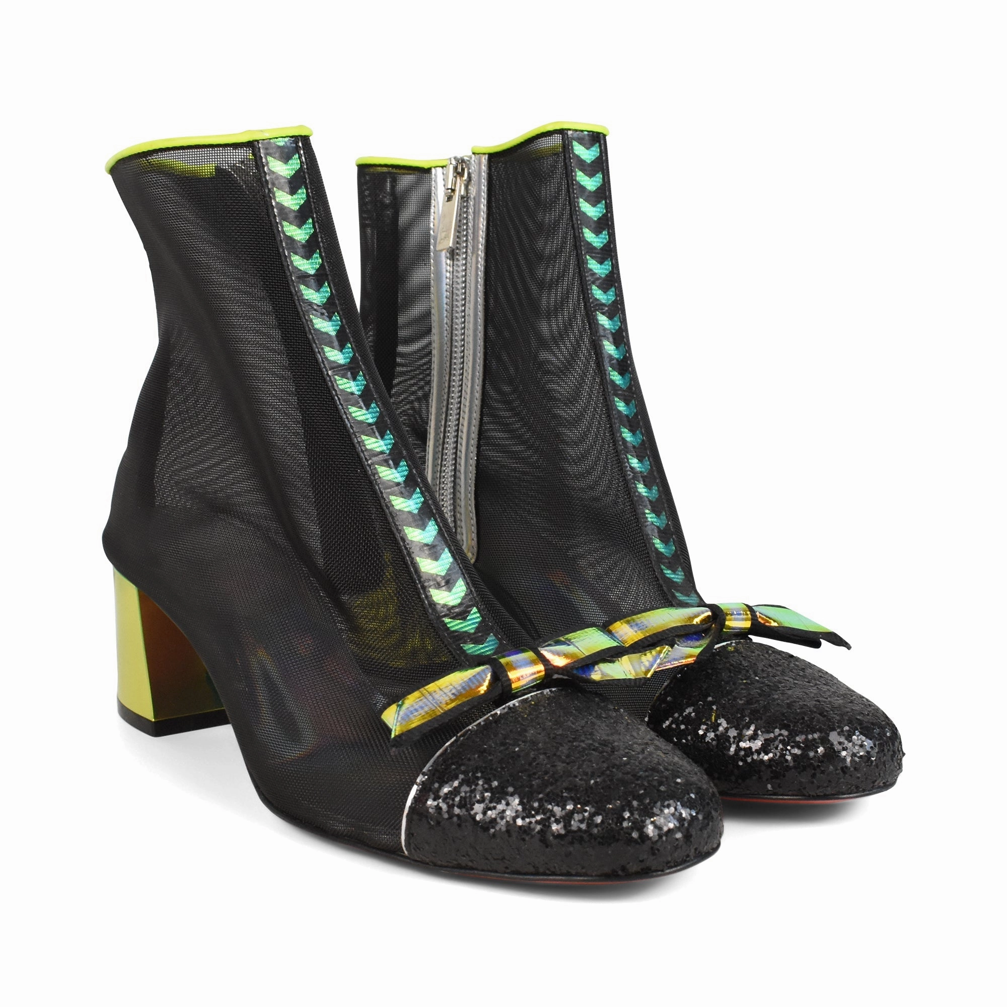 Slouch Ankle Boots Flat Christian Louboutin 'Checkypoint' Ankle Boots - Women's 36