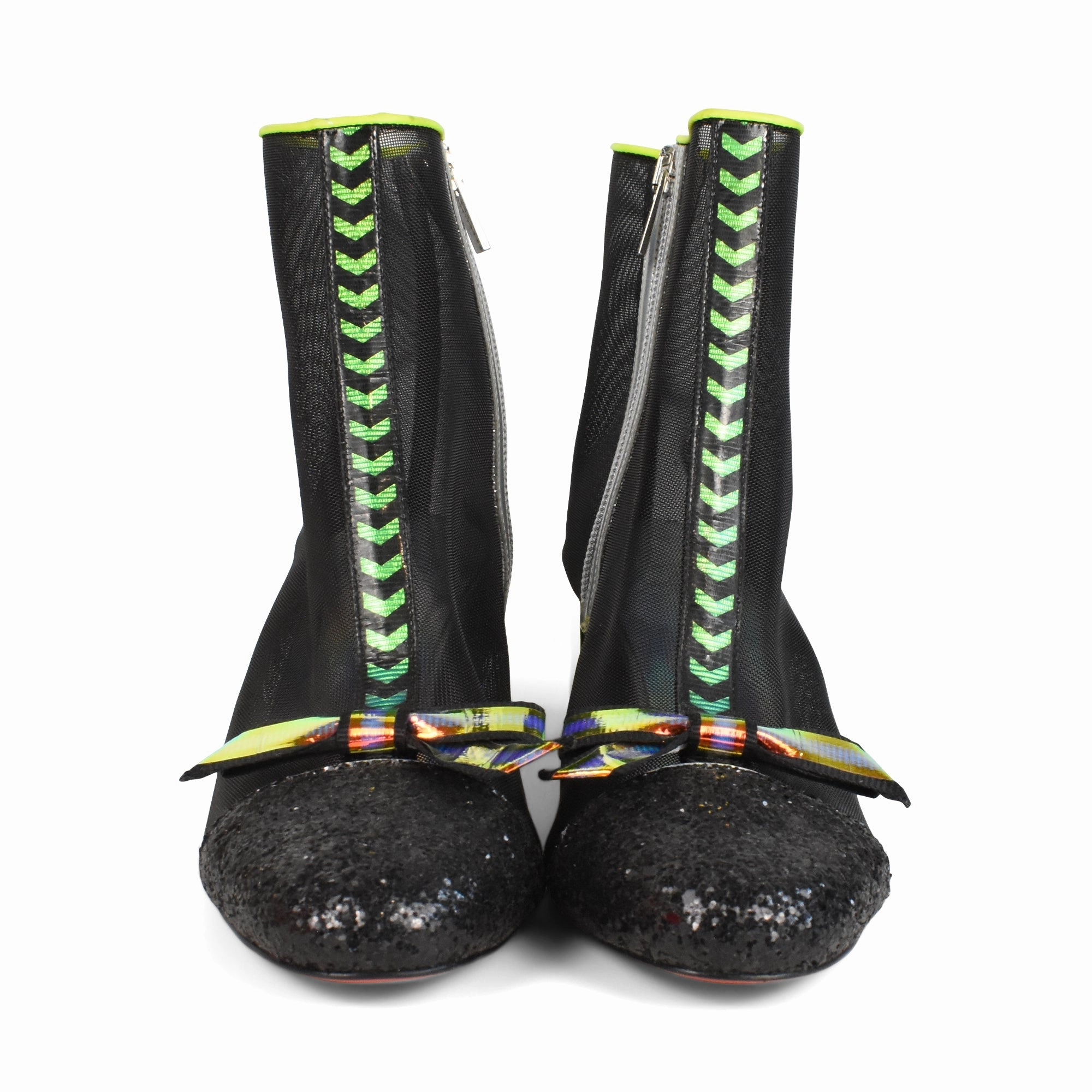 Christian Louboutin 'Checkypoint' Ankle Boots - Women's 36 Dark Green Ankle Boots