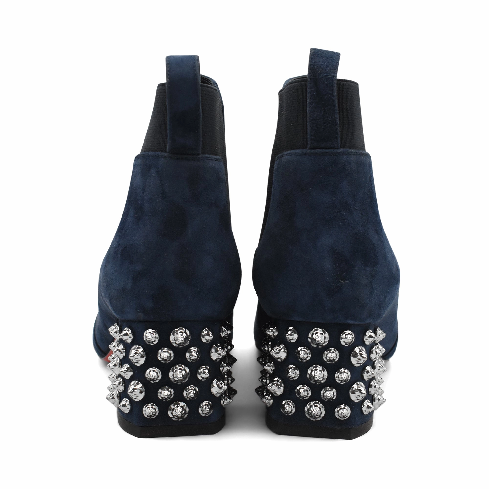 Ankle Boots With Leather Skirt Christian Louboutin 'Study 55' Boots - Women's 35.5