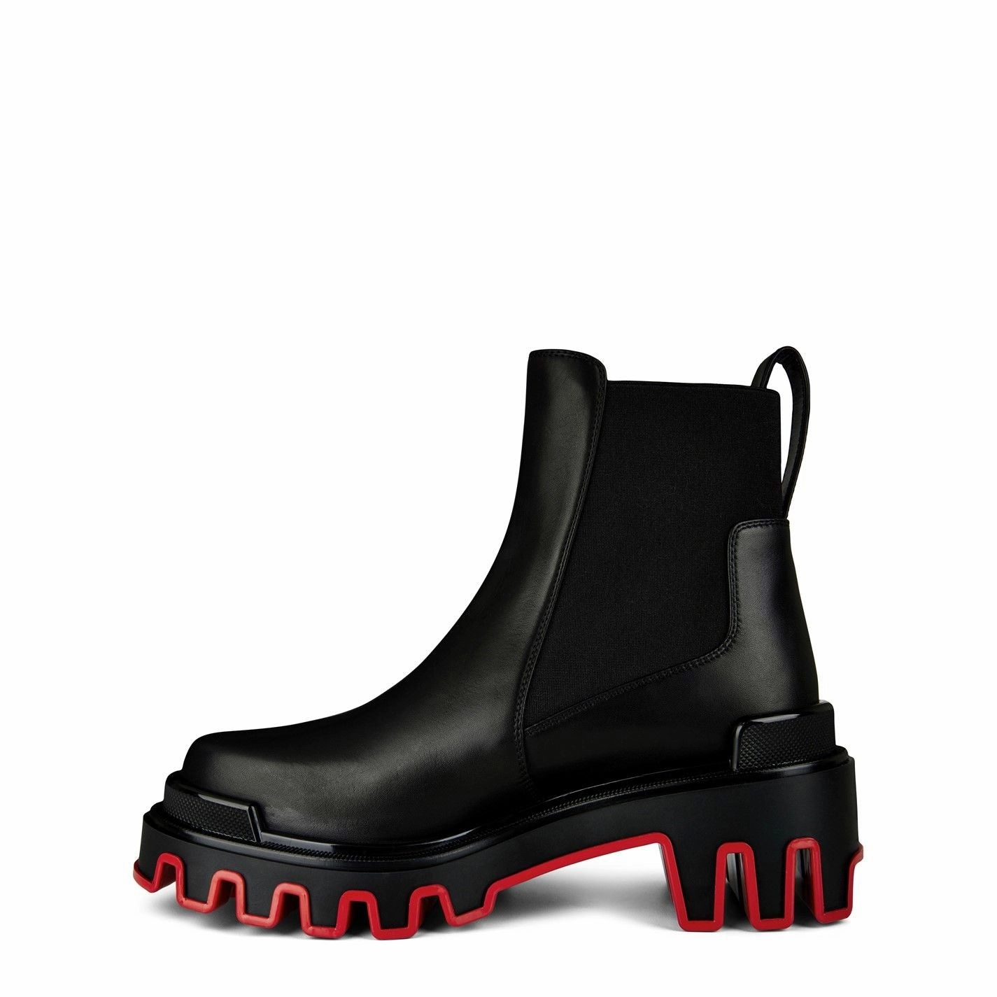 Best Work Boots Lightweight Christian Louboutin  Women'S Marchacroche Dune Leather Ankle Boots Black