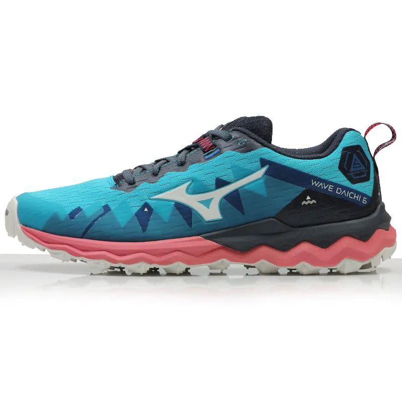 How Running Shoes Should Fit Mizuno Wave Daichi 6 Women's Trail Shoe - Scuba Blue/Snow White/Tea Rose