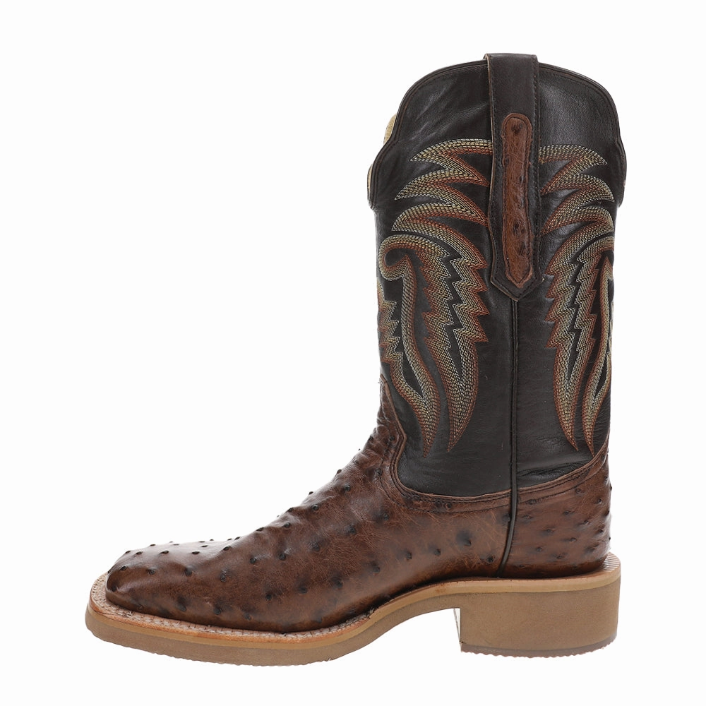 Full Quill Ostrich 11 Inch Wide Square Toe Cowboy Boots Luchese Boots