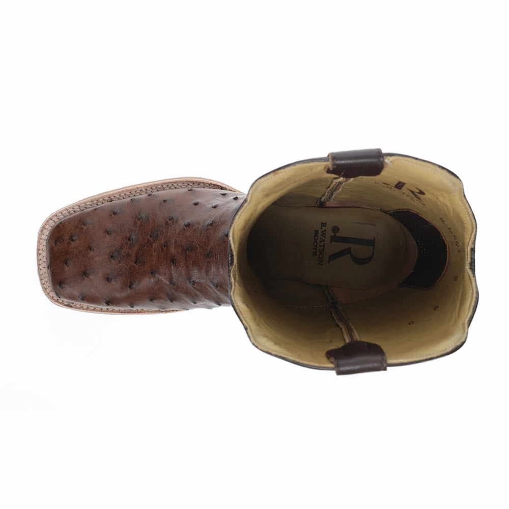 Tactical Boots Full Quill Ostrich 11 Inch Wide Square Toe Cowboy Boots