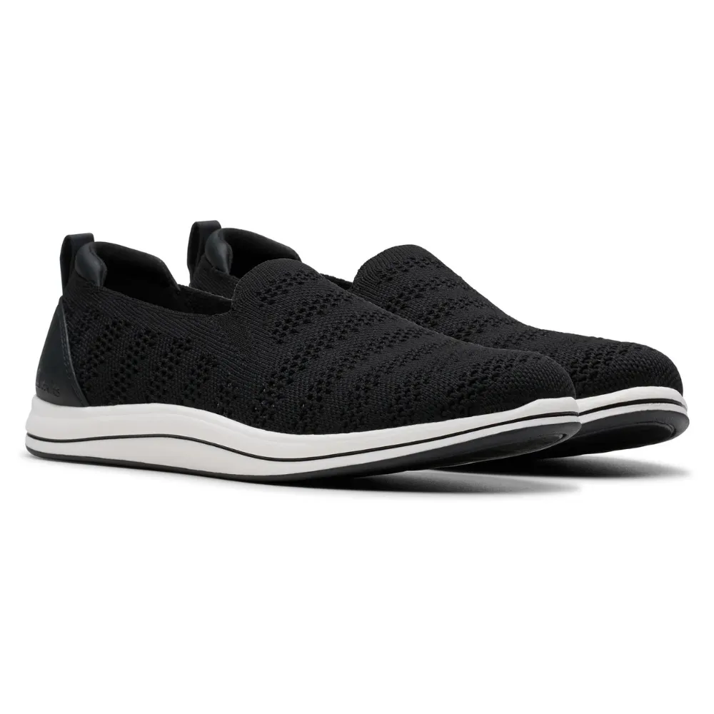 Clarks Breezey Izzy Black Slip-On Shoe (Women's)