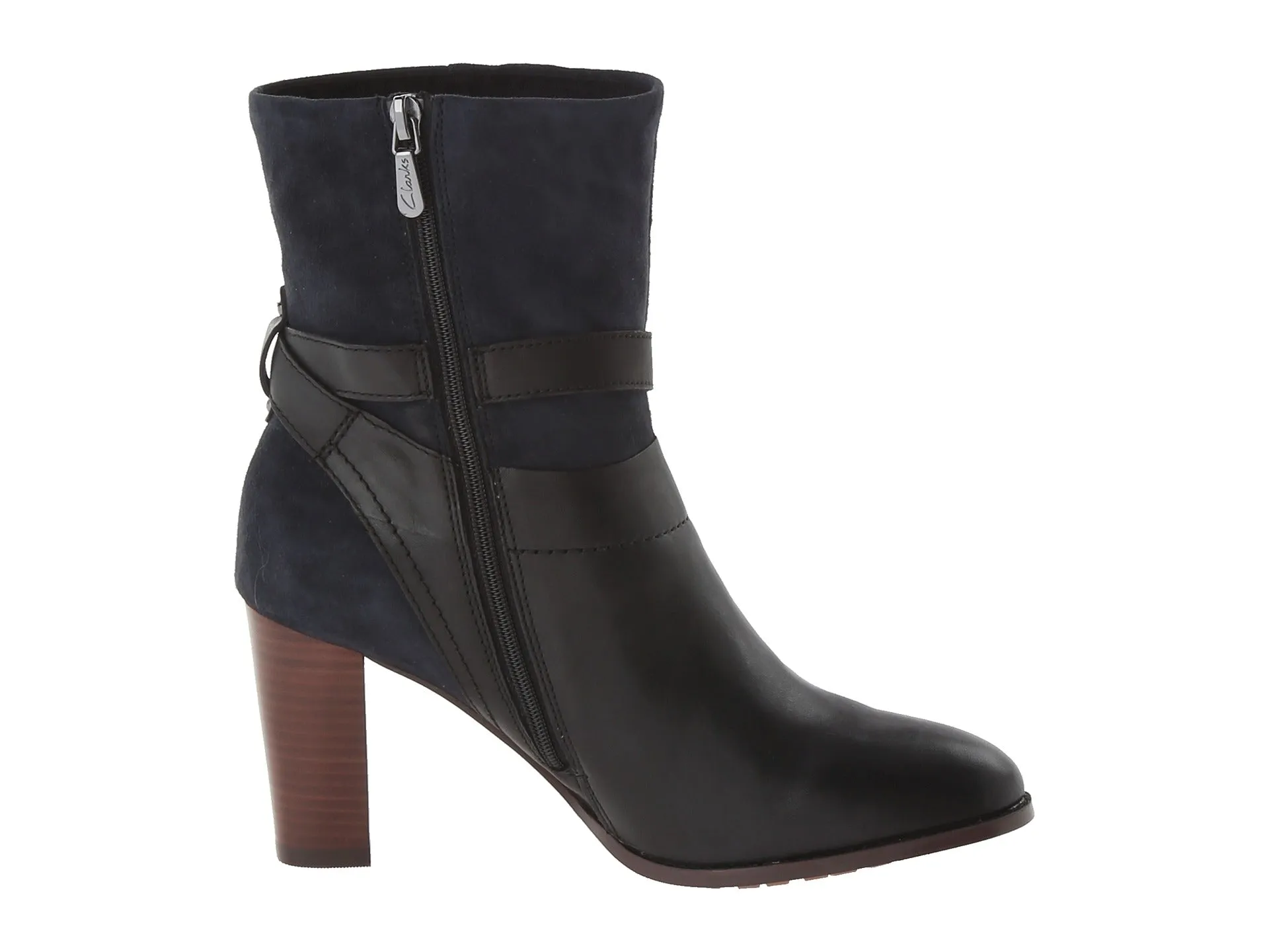 Clarks Kacia Garnet Cowboy Boots Rhinestone