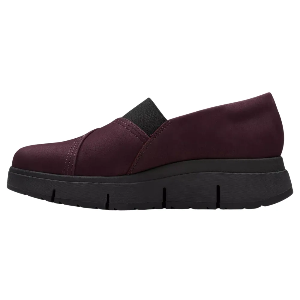 Slip On.shoes Clarks Loriini West Plum Nubuck Slip-On (Women's)