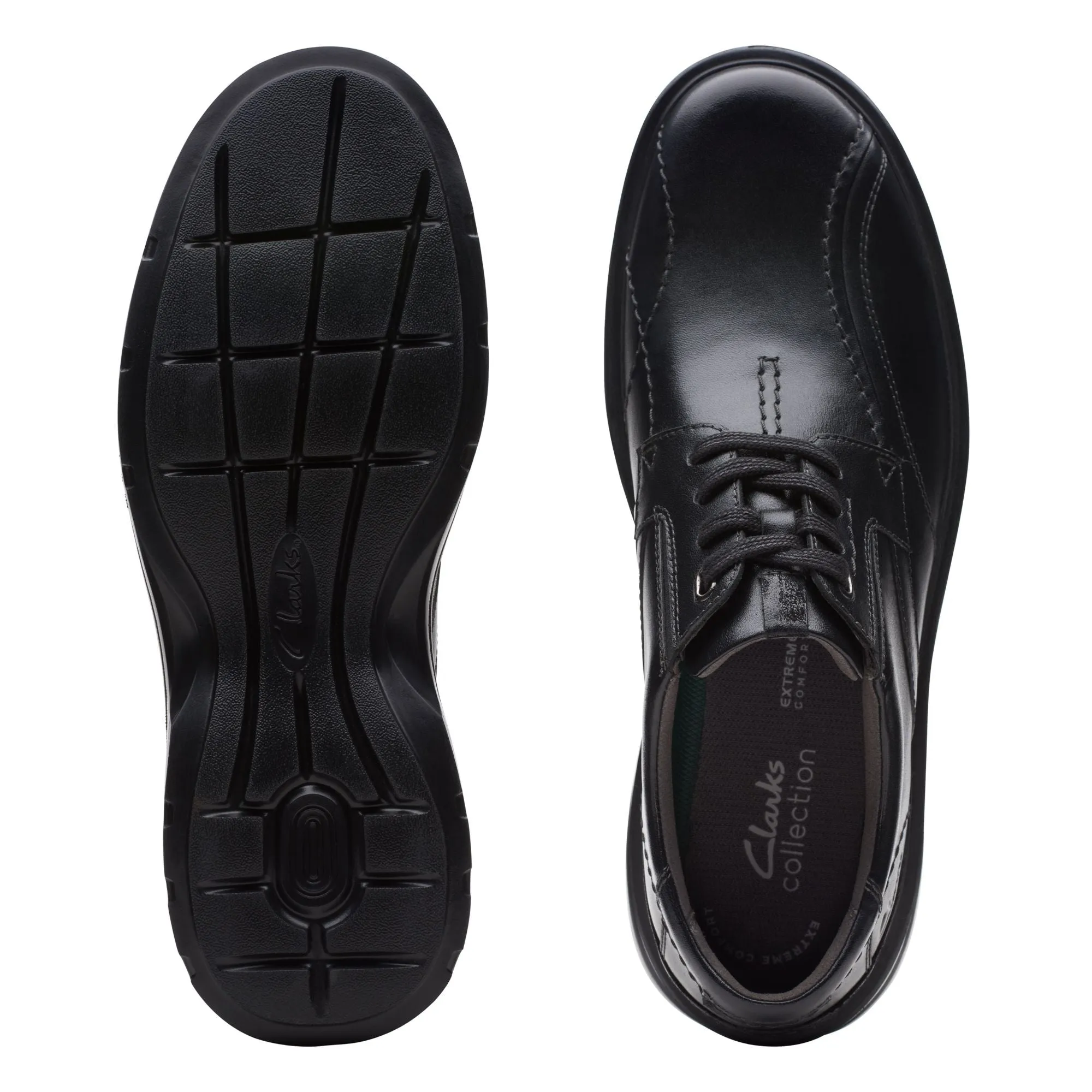 Clarks Men's Gessler Lace -Black Leather Tartan Slip-on Mules
