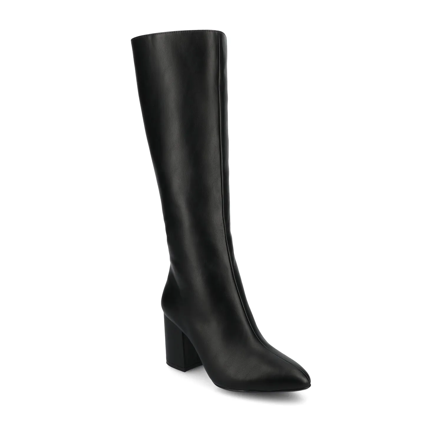 AMEYLIA VEGAN LEATHER KNEE-HIGH BOOTS IN WIDE WIDTH & CALF Boots Arch Support Insoles