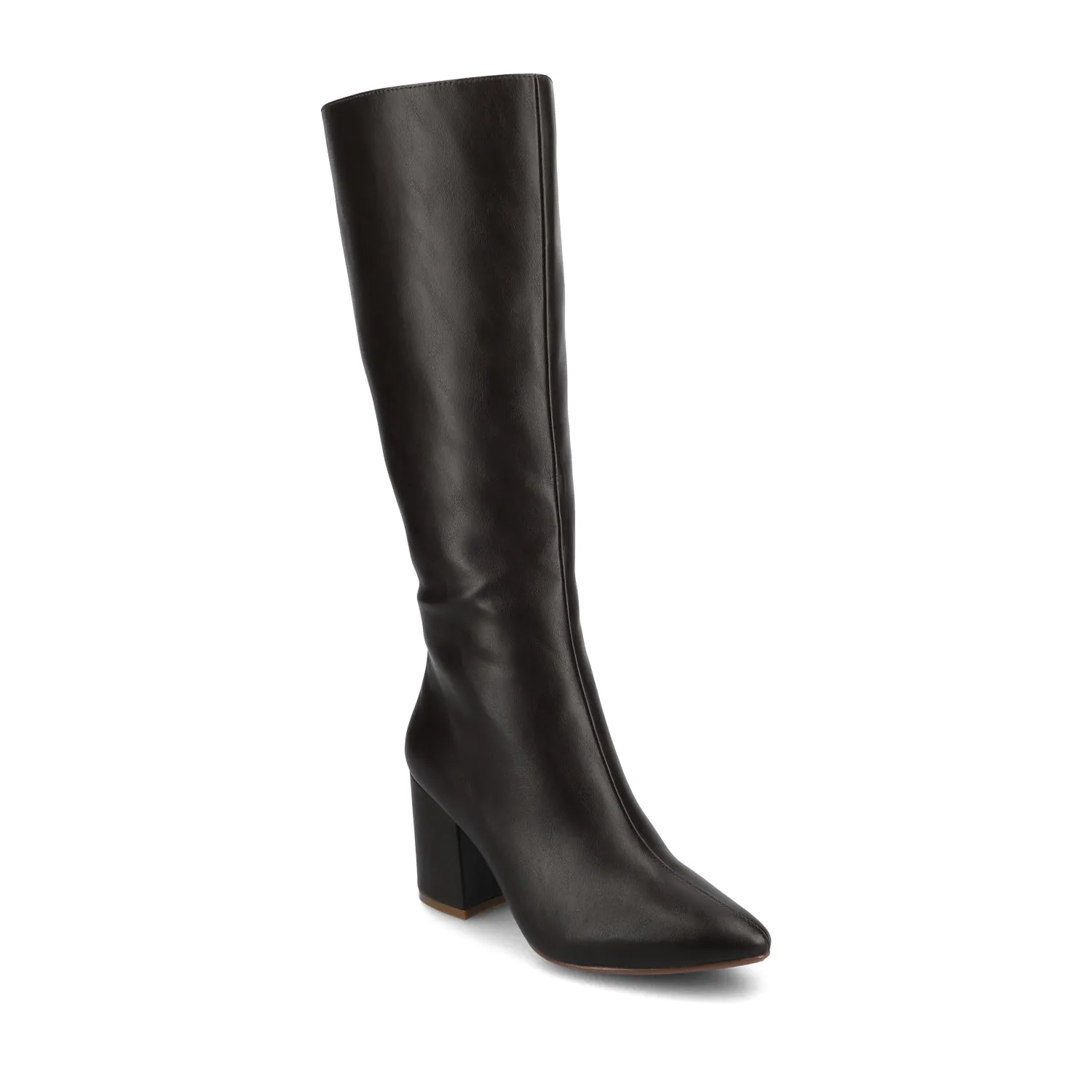 AMEYLIA VEGAN LEATHER KNEE-HIGH BOOTS IN WIDE WIDTH & CALF Lightweight Composite Toe Boots