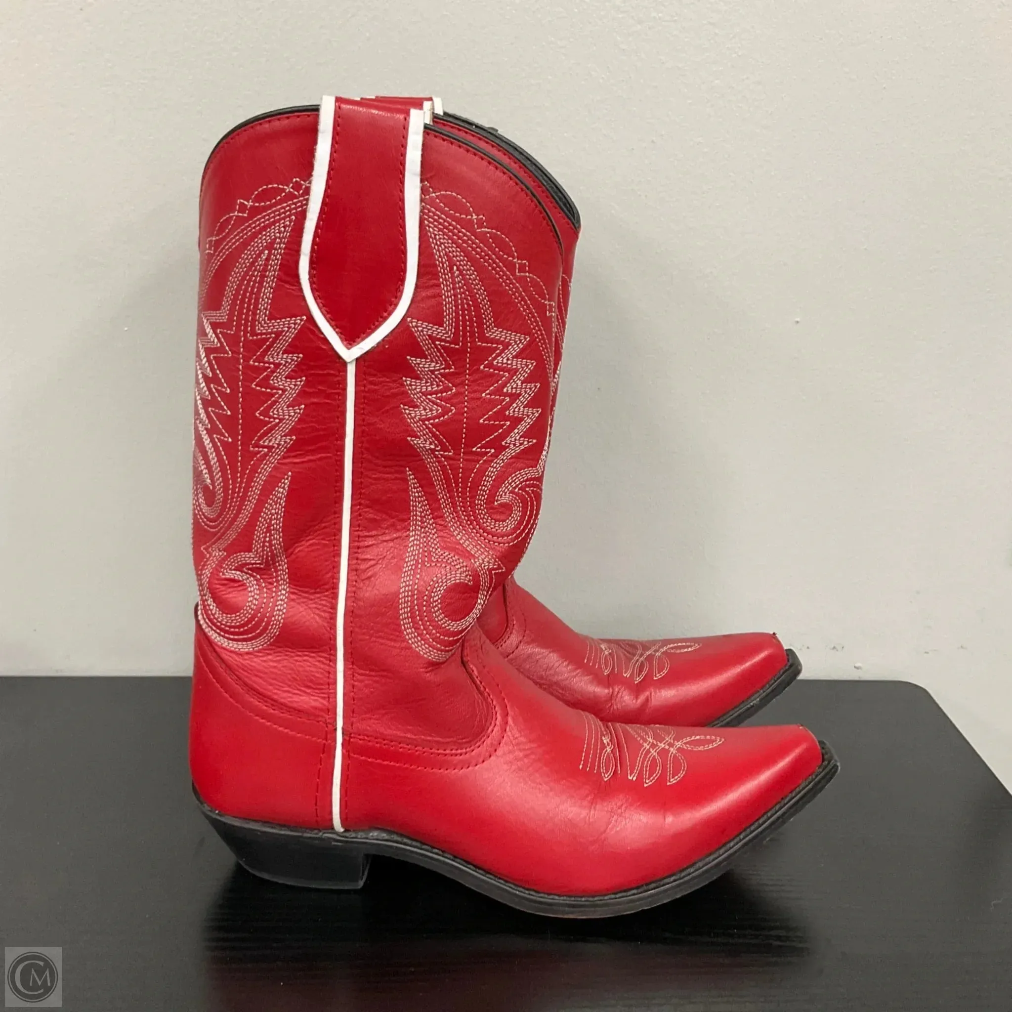 Warm Boots For Winter Boots Western By Cmb In Red, Size: 9