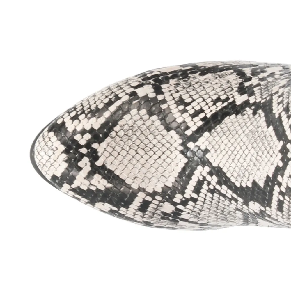 Vans Winter Boots Slayer Snake Round Toe Cowboy Booties