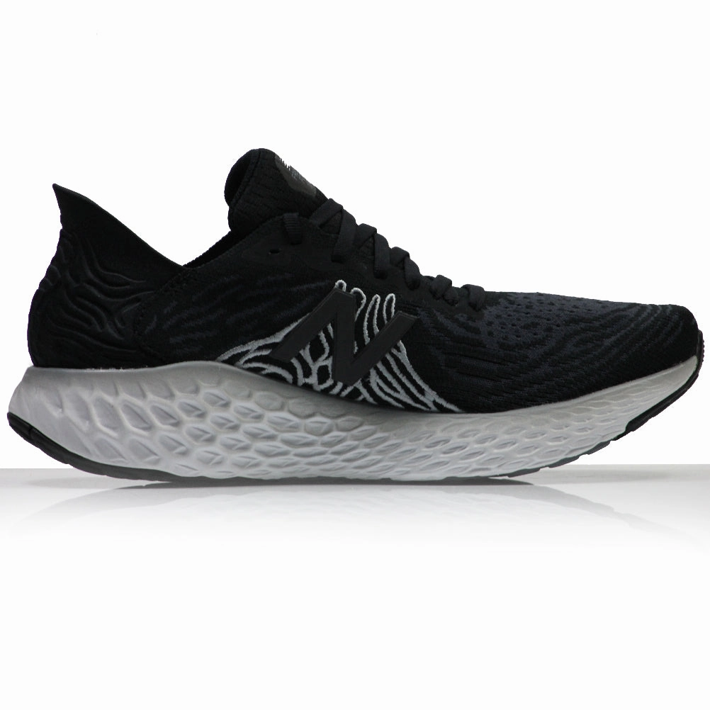 New Balance Fresh Foam 1080 v10 2E Wide Fit Men's Running Shoe - Black/Steel Heel Lock Running Shoes