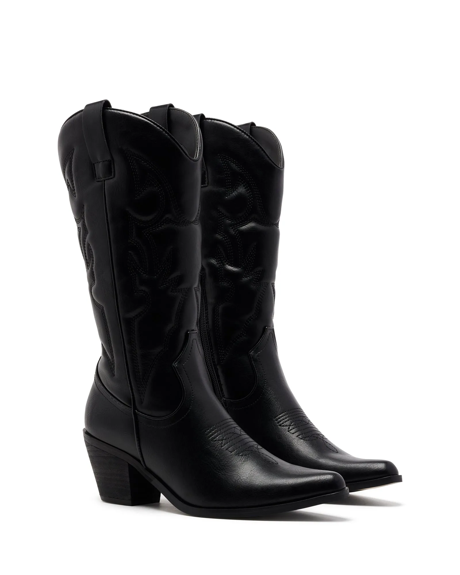 Clayton Cowboy Boot Black Ugg Clear Boots