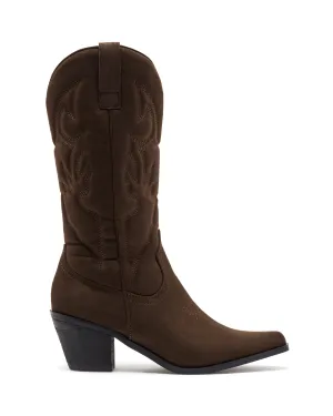 Clayton Cowboy Boot Chocolate Suede Hunt Boots