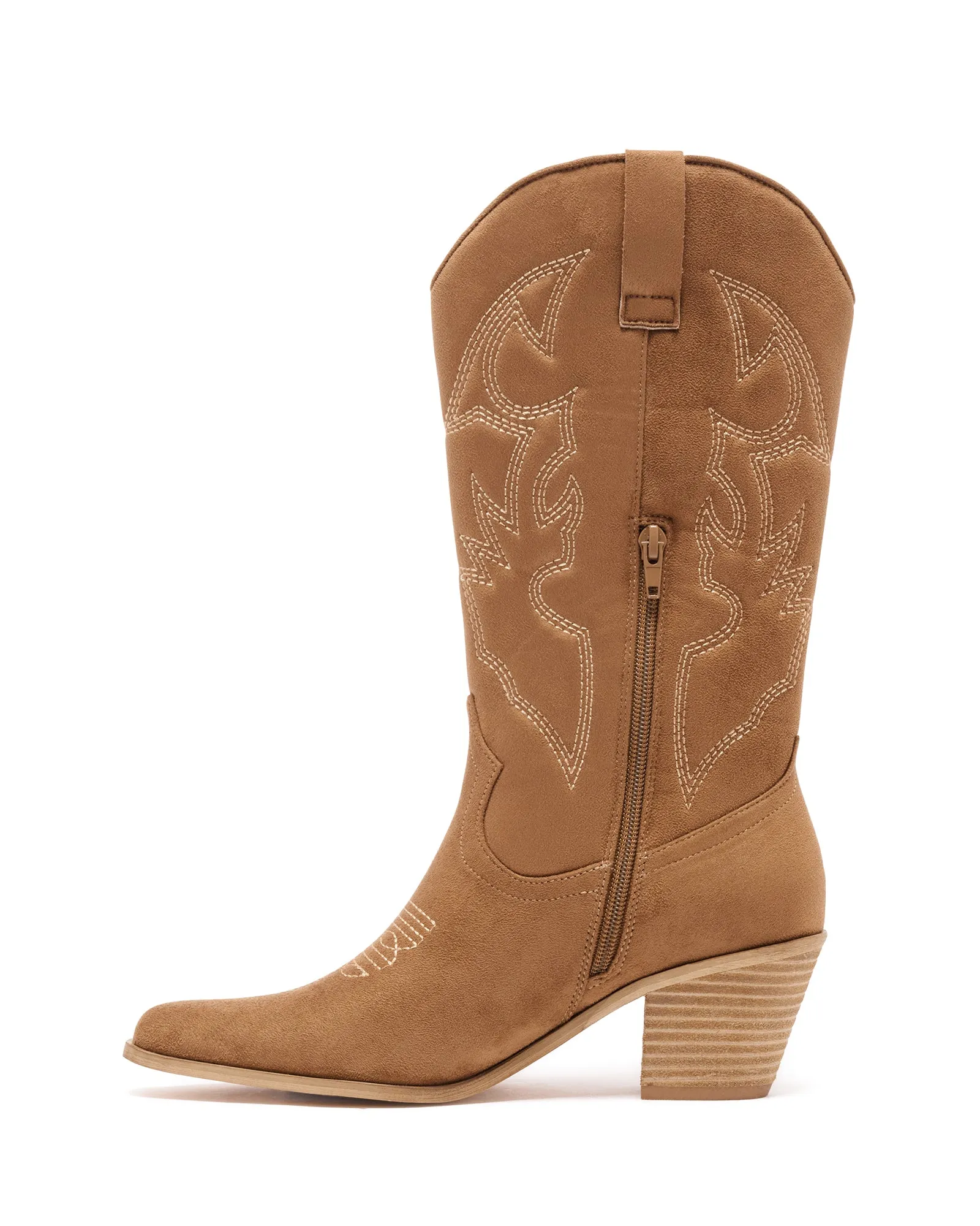 Side Zipper Cowboy Boots Clayton Cowboy Boot Toffee Suede
