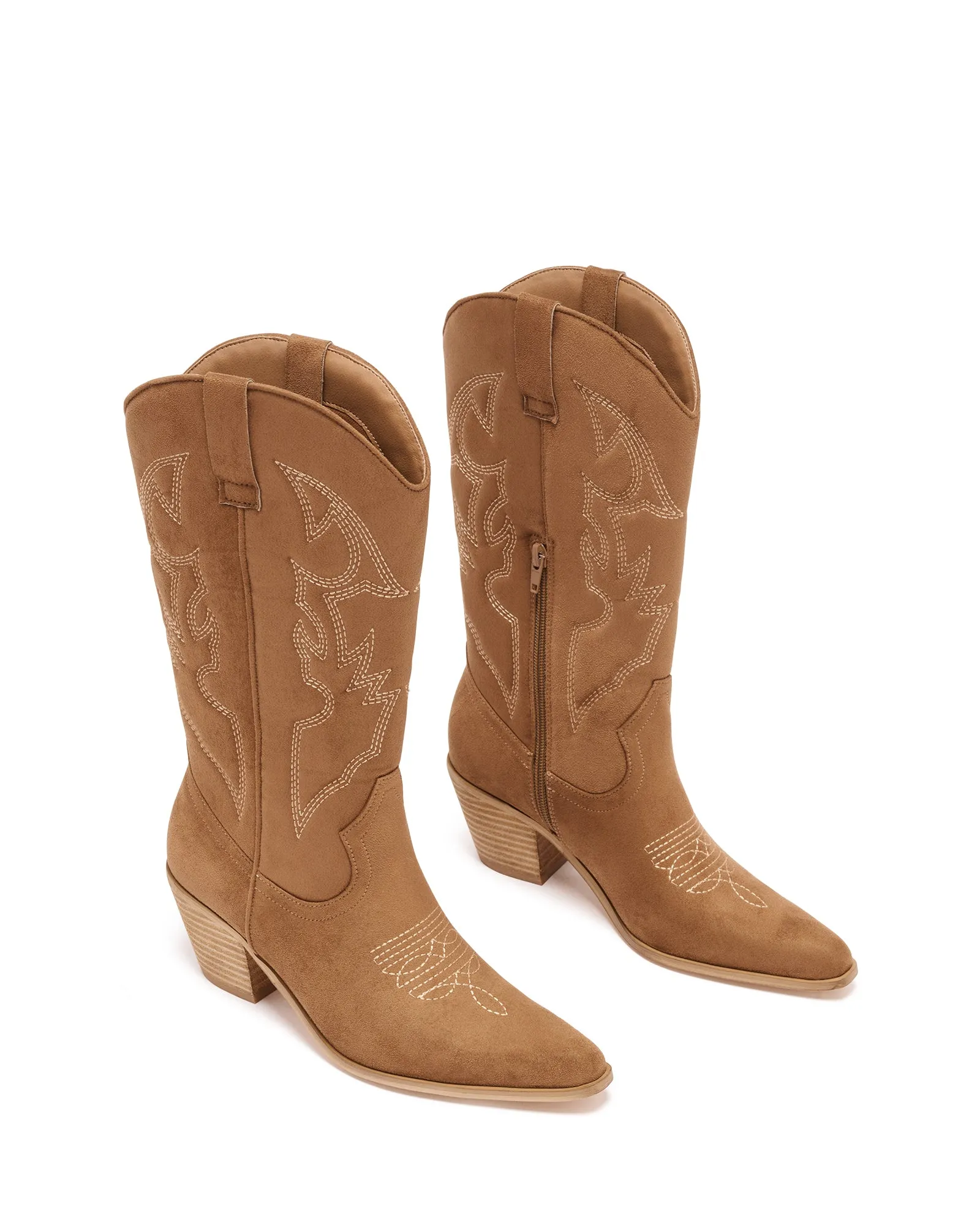 Clayton Cowboy Boot Toffee Suede Boots Outfits