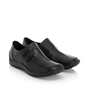 Rieker Women's Celia Slip-On - Black Slip On Wedges