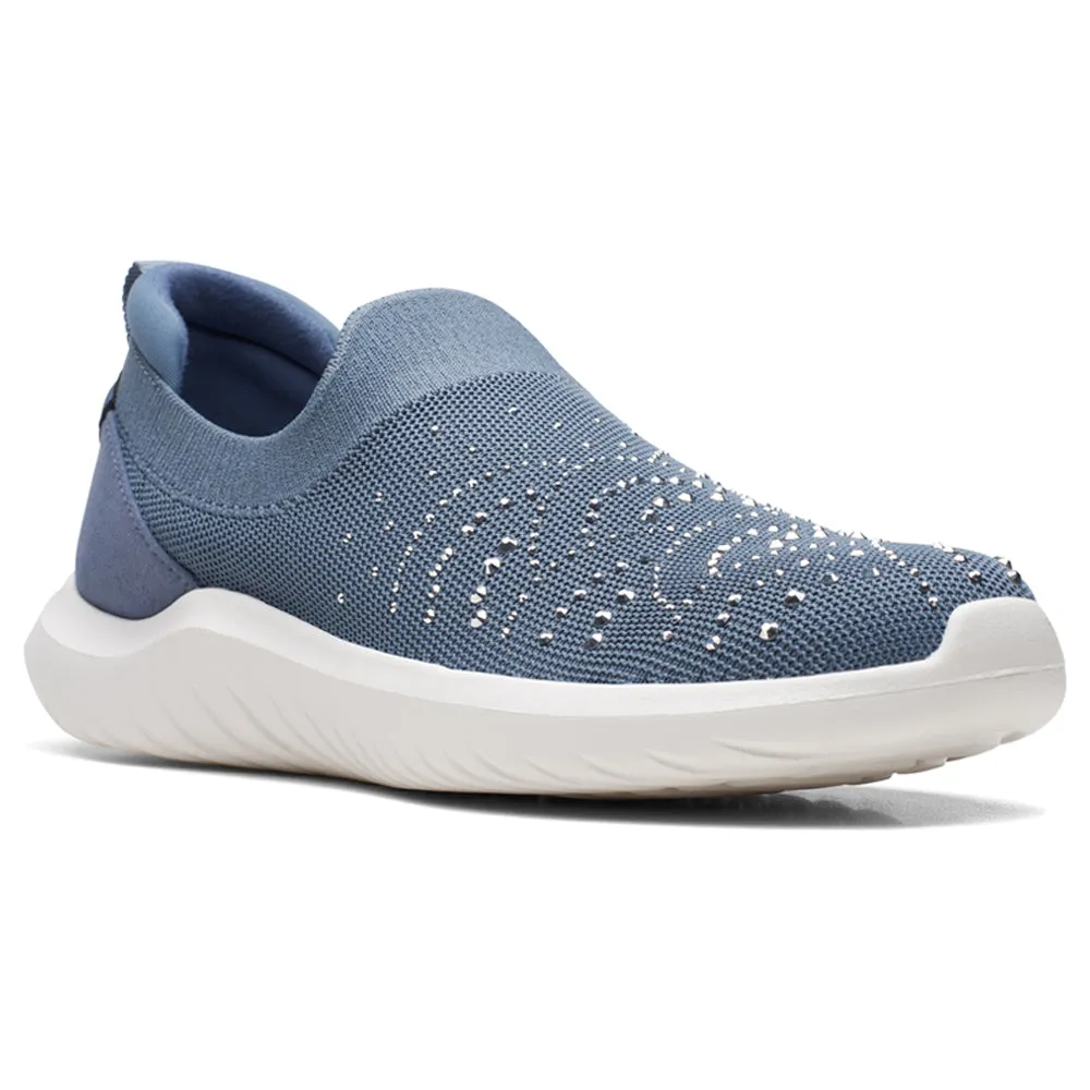 Clarks Nova Gem Denim Slip-On (Women's) Slip On Shoes Cheap